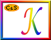 C&S Rainbow Letter K