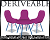 DERIVEABLE TABLE CHAIRS