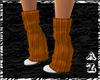 Orange Knit Boots
