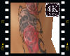 4K Rose and Skull Tattoo