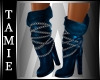 Blue Silver ChainBoots