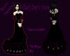 Dark Purple black gown