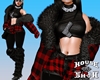 *HS 2/2 Plaid Fur Jacket