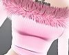 ⛧ pink fur shirt