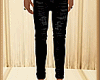 Black rip skinny jeans