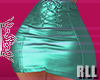 Teal Leather Skirt RLL