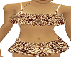 bikini w skirt leopard