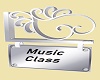 Music Class Sign