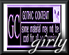 Gothic Content Sticker