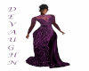 LADIES DIA PURPLE GOWN