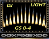 gold dj light spikes