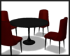 Red/Black Dining Table ~