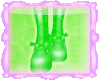 !Emz! Green Jelly Boots