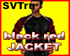 Red black jacket