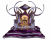 purple gold throne
