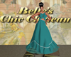 TORA TEAL FLOWER GOWN