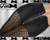 Black Sweater Zip Skirt