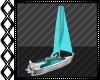 Aqua & White Anim Sail