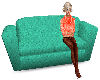 Teal Couch