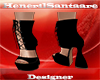 HS-Black Wrap Heels SH