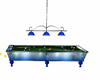Blue pool table