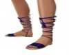 purple sandels