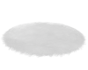 EU Fuzzy Furry White Rug