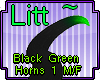 Black Green Horns 1 M/F