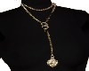 necklace  gold bal