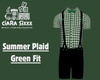 Summer Plaid Green Fit