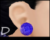 {D} Stud earrings blue
