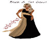Black and Tan Gown