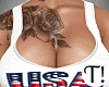 T! USA White Tank