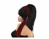 :DL: Black hair red band