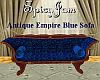 Antique Empire Blue Sofa