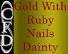 [CFD]Gold Ruby Nails Dty