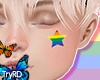 ♥Rainbow face sticker