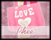 Pink Love Beach Bag