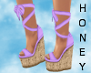 *h* Wedge Shoes Purple