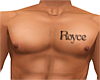 D!Royce Chest Tattoo