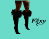 Blk Feather Boots