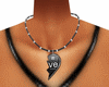 necklace heart ve E