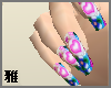 Flower Love kawaii nails