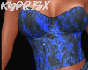 Blue corset top