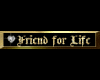 Friend for Life gold tag