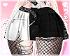 ❄ Goth Skirt Bl/W