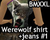 Werewolf top+jeans 1 XXL