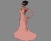 Pink Lace Wedding Gown