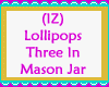 Lollipops 3 In Mason Jar