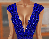 Mini Blue Beaded Dress